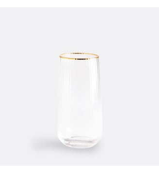 Lot de 4 verres à eau striés Lurik - La Redoute Interieurs - Transparent