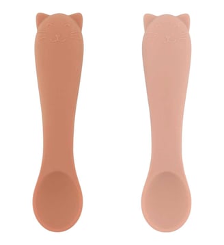Lot de 2 cuillères pour bébé - Trixie - Rose