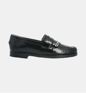 Mocassin seneca point kiltie - spazzolato - Fairmount - Noir