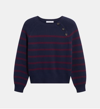 Pull à rayures en laine - RENY - Gerard Darel - Marine