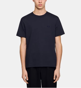 T-shirt à patch double S - Sandro - Marine