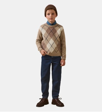 Pull jacquard avec laine Cyrillus
