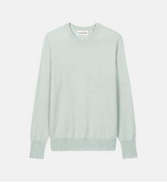 Pull col rond Origines - Bompard - Vert aragon