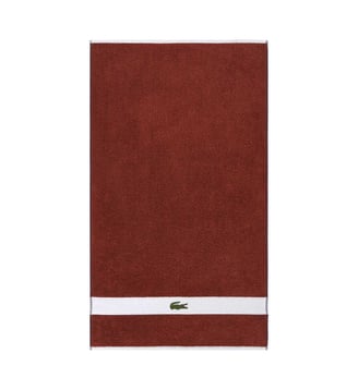 Serviette de toilette  en coton - Lacoste Home - Terre battue