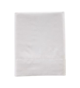 Drap plat uni en lin, CYTHÈRE - Alexandre Turpault - Blanc