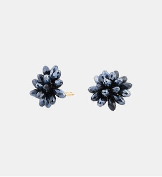 Boucles d'oreilles clips - perles à facettes grises - Balaboosté - Gris