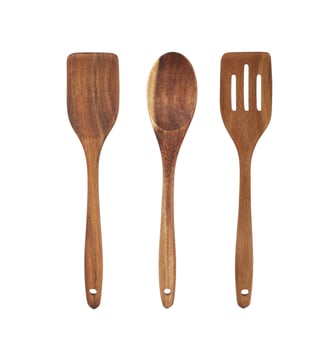 Couverts de service - Sabatier Trompette - Bois