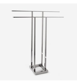 Porte-serviette sur pied - AUSTIN - Bath Bazaar - Argent