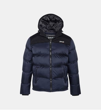 Doudoune à capuche unisexe - Schott - Bleu marine