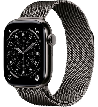 Montre connectée 46mm Tit Ardoise Milan Serie 11 M/L Cellular Apple