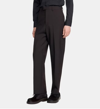 Pantalon de costume en laine - Sandro - Chocolat