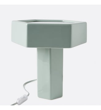 Lampe à poser en céramique - La Redoute Interieurs - Vert de gris