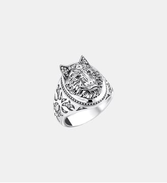 Chevalière loup sertie - Thomas Sabo - Argent