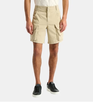 Bermuda cargo en coton - Balmain - Beige