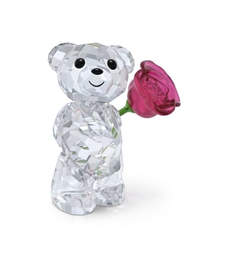 Ourson Kris Une Rose d’Amour - Swarovski - Rose