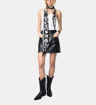 Jupe Jaime 100% Cuir - Zadig&Voltaire - Noir