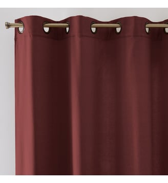 Rideau velours oeillets Velvet - La Redoute Interieurs - Grenat