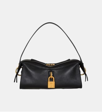 Sac Pulse Small en cuir lisse - Balmain - Noir