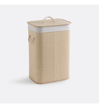 Panier à linge avec couvercle - La Redoute Interieurs - Naturel