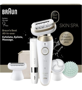 Epilateur électrique Silk-épil SES 9-481 3D Flex Skin Spa - Braun - Or