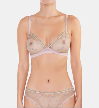 Soutien Gorge Sans Armatures - Romantique - Huit - Rose blush