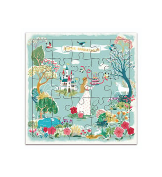 Carte Puzzle Joyeux Anniversaire Princesse - Cartesdart - Multicolore