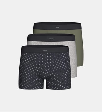 Pack de 3 Boxers d'homme en Coton - Impetus - Bleu marine