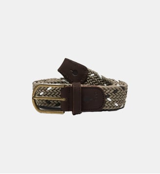Ceinture tressée BELT - Faguo - Beige et marron