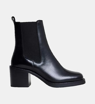 Boots Beach chelsea en cuir - Jonak - Noir