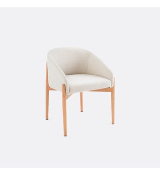 Fauteuil de table en bouclette Beca La Redoute Interieurs