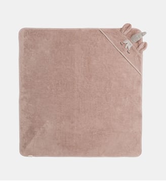 Serviette à capuche licorne - Kindsgut - Rose