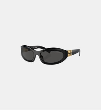 Lunettes de soleil Irrégulier MU 14ZS - Miu Miu - Noir