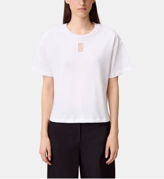 T-shirt coton large court Claudie Pierlot