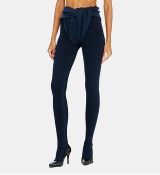 Skinny Jeans Regular Waist D-Velly - Diesel - Bleu foncé