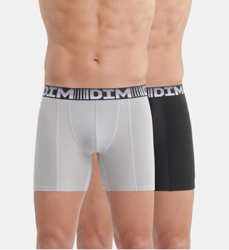 Lot de 2 Boxers Longs 3D Flex Air - Dim - Gris
