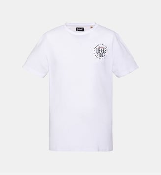 T-shirt imprimé 1903 Rider - Schott - Blanc