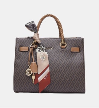 Sac cabas Manh monogrammé - Liu Jo - Marron