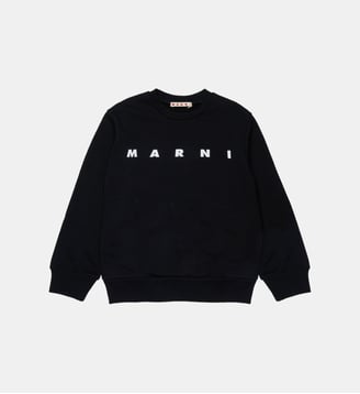 Sweat-shirt à col ras du cou avec logo Marni - Marni - Noir