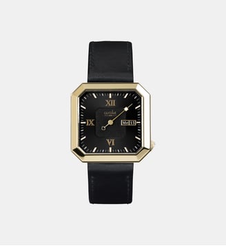 Montre Marie Noir MA-002 - Gustave & Cie - Doré