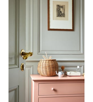 Boîte prune en rotin - Cyrillus - Beige moyen uni