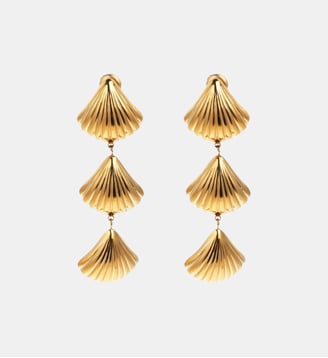 Boucles d'oreilles pendantes coquillages LOUMA - Hipanema - Doré