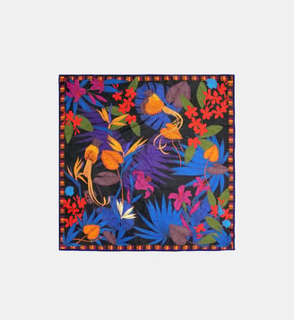 Foulard à motifs PETAL - Wild - Noir