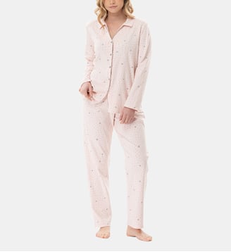 Pyjama boutonné en coton COSY 106 - Lingerie Le Chat - Multicolore