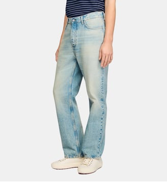 Jean large délavé - Sandro - Blue vintage et denim