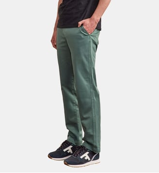 Pantalon coton BRIX REGULAR - Faguo - Vert clair