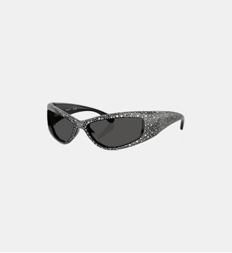 Lunettes de soleil Irrégulier SK6027 - Swarovski - Noir