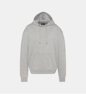 Sweatshirt à capuche custom thunder - Schott - Gris chine
