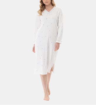 Chemise de nuit en coton COSY 111 - Lingerie Le Chat - Multicolore
