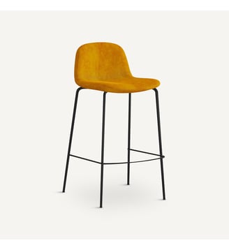 Chaise de bar - AM.PM - Jaune moutarde
