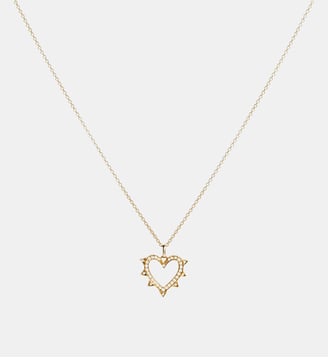 Collier Rockaway Cœur diamants et or jaune - Statement - Or jaune